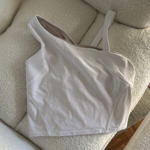 Asymmetrical White Women's Top
